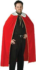 52" King/Queen Cloak - Red - Premium Party Distribution