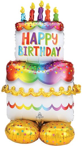 53" AirLoonz™ - Birthday Cake - Premium Party Distribution