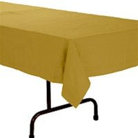 54x108in METALLIC GOLD Table Cover - Heavy Duty Plastic