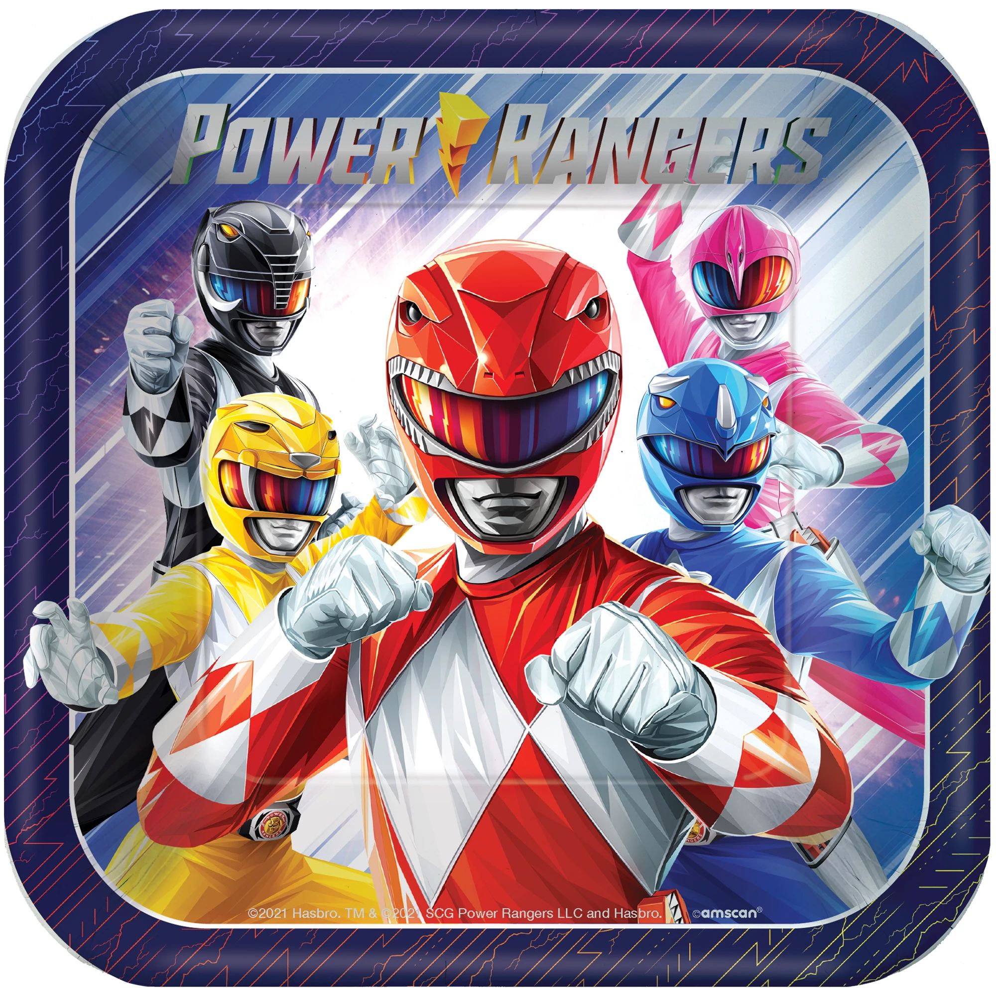 Power Rangers Classic 7" Plates 8ct