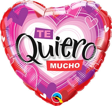 Te Quiero Radiant Hearts Balloon