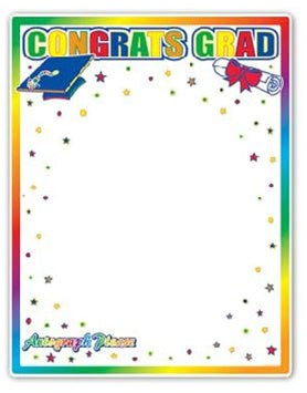 18 inch x 13 inch Congrats Grad Partygraph