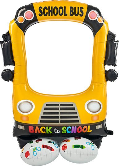 56" AirLoonz™ - Selfie School Bus - Premium Party Distribution