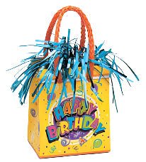 5.7oz Balloon Weight - Happy Birthday Party Tote - Premium Party Distribution