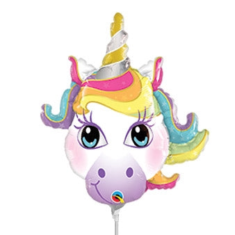 14 inch Magical Unicorn Head Mini Shape Balloon