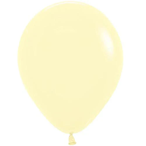 5" Pastel Matte Yellow (100ct) - Sempertex