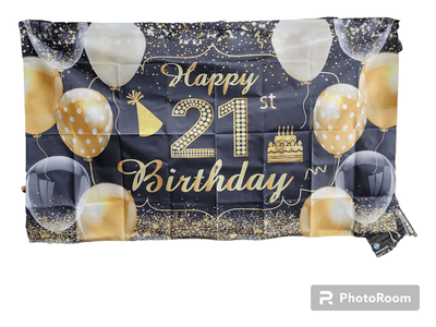 6' Banner - Happy 21st Birthday - Premium Party Distribution