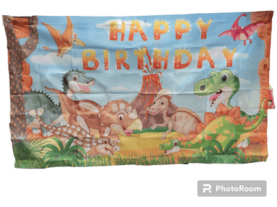 6' Banner - Happy Birthday Dino - Premium Party Distribution
