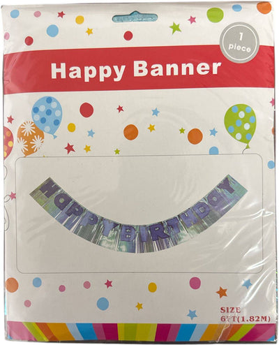 6' Banner - Happy Birthday Fringe - Premium Party Distribution