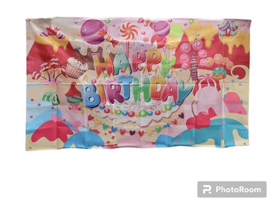 6' Banner - Happy Birthday Sweetland - Premium Party Distribution