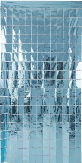 6' Foil Squares Curtain - Premium Party Distribution