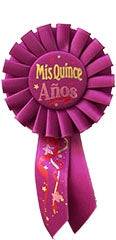 6½” Mis Quince Anos Rosette Ribbon - Premium Party Distribution