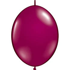 6" QuickLinks - Sparkling Burgundy (50ct) - Qualatex - Premium Party Distribution