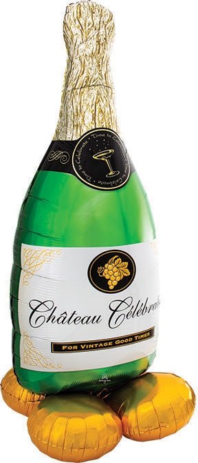 60" AirLoonz™ - Bubbly Wine Bottle - Premium Party Distribution