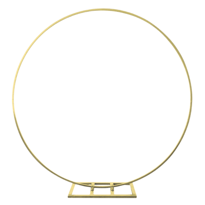 60" Gold Circle Backdrop Stand - Premium Party Distribution