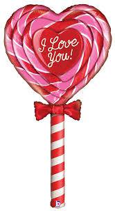 60” Mighty Special Delivery Love Lollipop - Premium Party Distribution