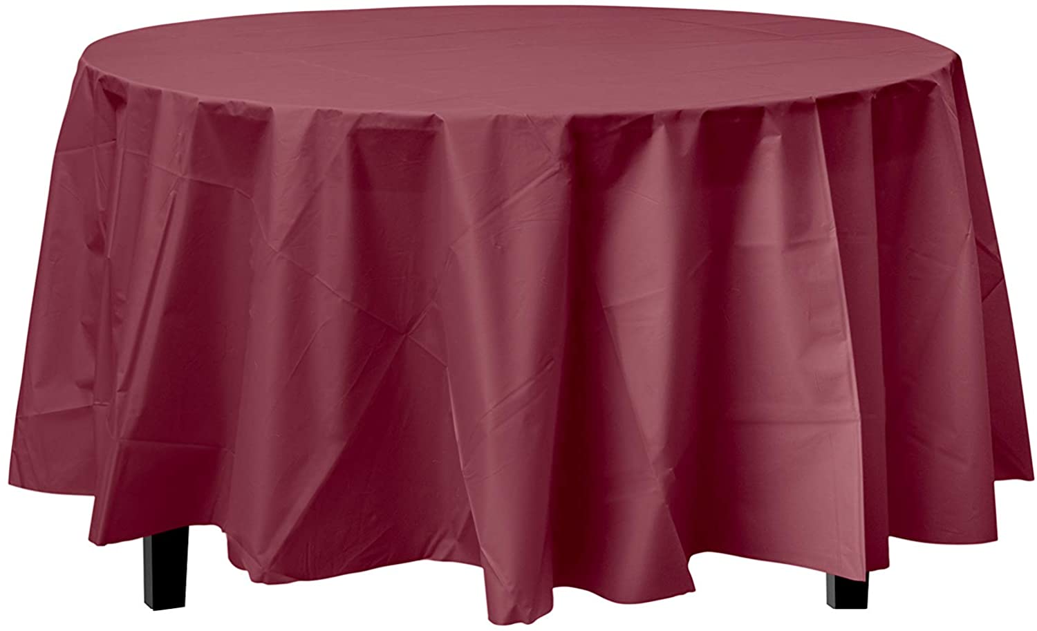 Round Plastic Tablecloth 84" x 84"