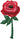 62'' Painted Rose Foil Balloon 1ct - Anagram - Premium Party Distribution
