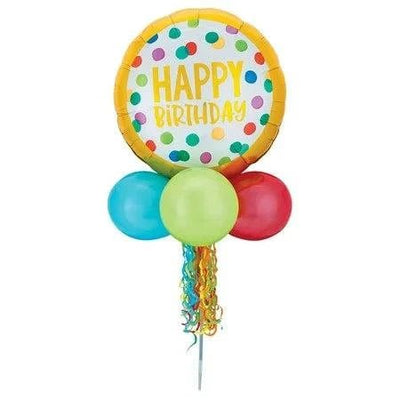 62" Yard Sign - Happy Birthday Dots - Premium Party Distribution
