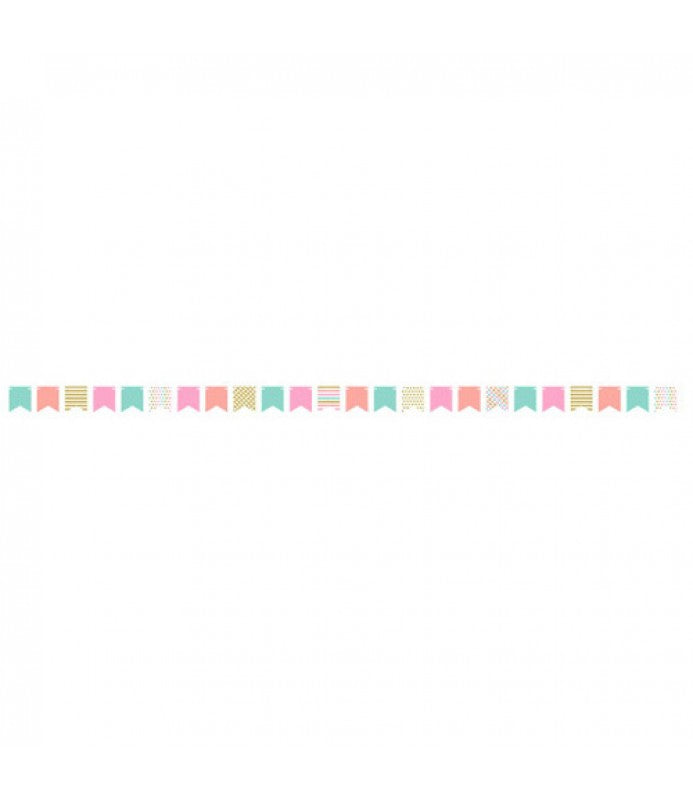 Mini Pennant Pastel Confetti Flag Banner 12ft