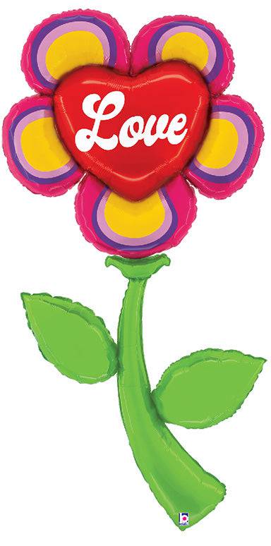 63in Fresh Picks Retro Love Flower - Premium Party Distribution