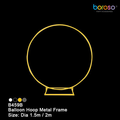6.5' Balloon Hoop Metal Frame - Gold (B459B) - Premium Party Distribution