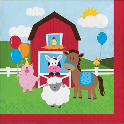 6.5" Luncheon Napkin - Farmhouse Fun (16ct) - Premium Party Distribution