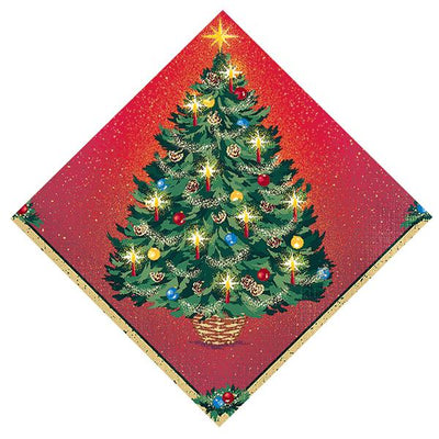 6.5" Luncheon Napkins - Christmas Tree (16ct) - Unique - Premium Party Distribution