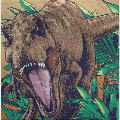 6.5" Luncheon Napkins - Jurassic World (16ct) - Premium Party Distribution