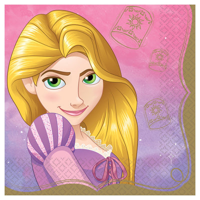 6.5" Luncheon Napkins - Princess Rapunzel (16ct) - Premium Party Distribution