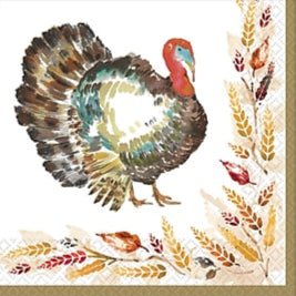 6.5" Luncheon Napkins - Thanksgiving (125ct) - Premium Party Distribution