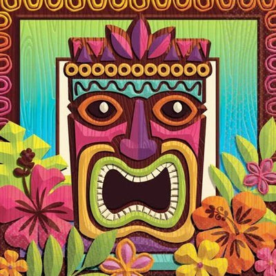 6.5" Luncheon Napkins - Tropical Tiki (125ct) - Premium Party Distribution