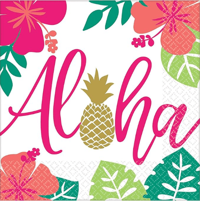 6.5" Luncheon Napkins - You Had Me at Aloha (16ct) - Premium Party Distribution