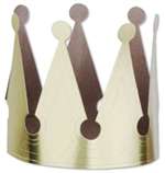 6.5 inch  Gold Foil Crown