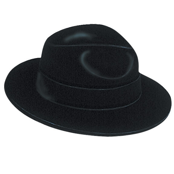 BLACK Velour Fedora