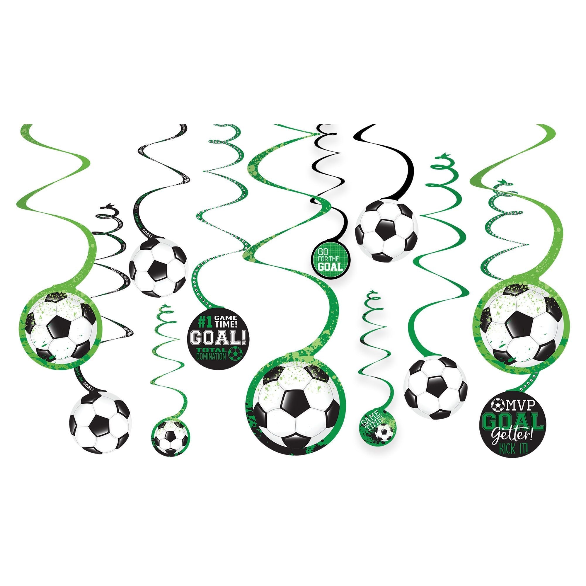 Goal Getter Value Pack Spiral Decorations