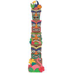 6.75' Tiki Totem Pole Cutout - Premium Party Distribution