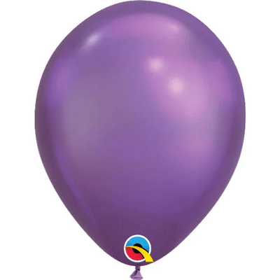 7” Chrome Purple (100ct) - Qualatex - Premium Party Distribution