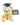 7" Congrats Grad! White Teddy Bear with Black Cap 1ct - Premium Party Distribution