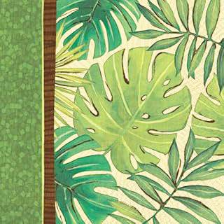 7" Luncheon Napkins - Island Palms (16ct) - Premium Party Distribution