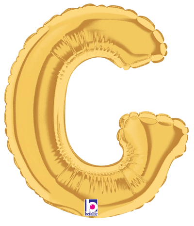7" Megaloon Jr. Letter G - Gold (5ct) - Premium Party Distribution