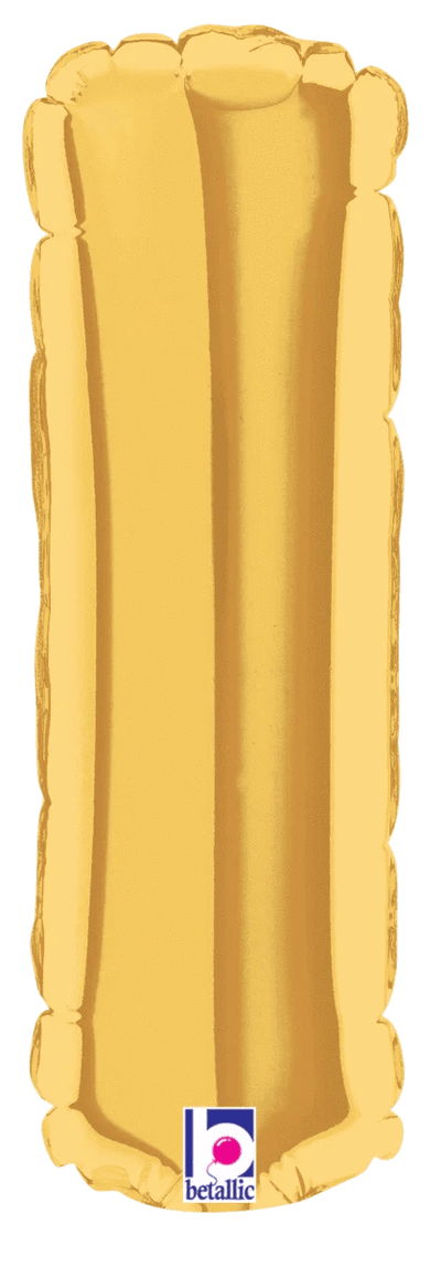 7" Megaloon Jr. Letter I - Gold (5ct) - Premium Party Distribution