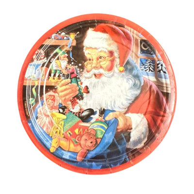 7" Paper Plates - Santa's Workshop (8ct) - Premium Party Distribution