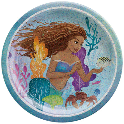 7" Paper Plates - The Little Mermaid Beyond the Sea (8ct) - Premium Party Distribution