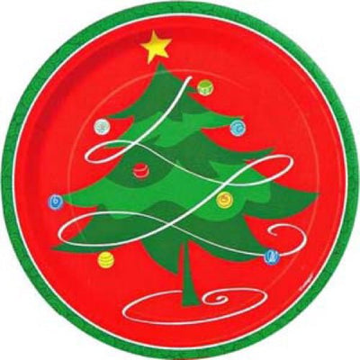 7" Paper Plates - Tis the Season (8ct) - Unique - Premium Party Distribution
