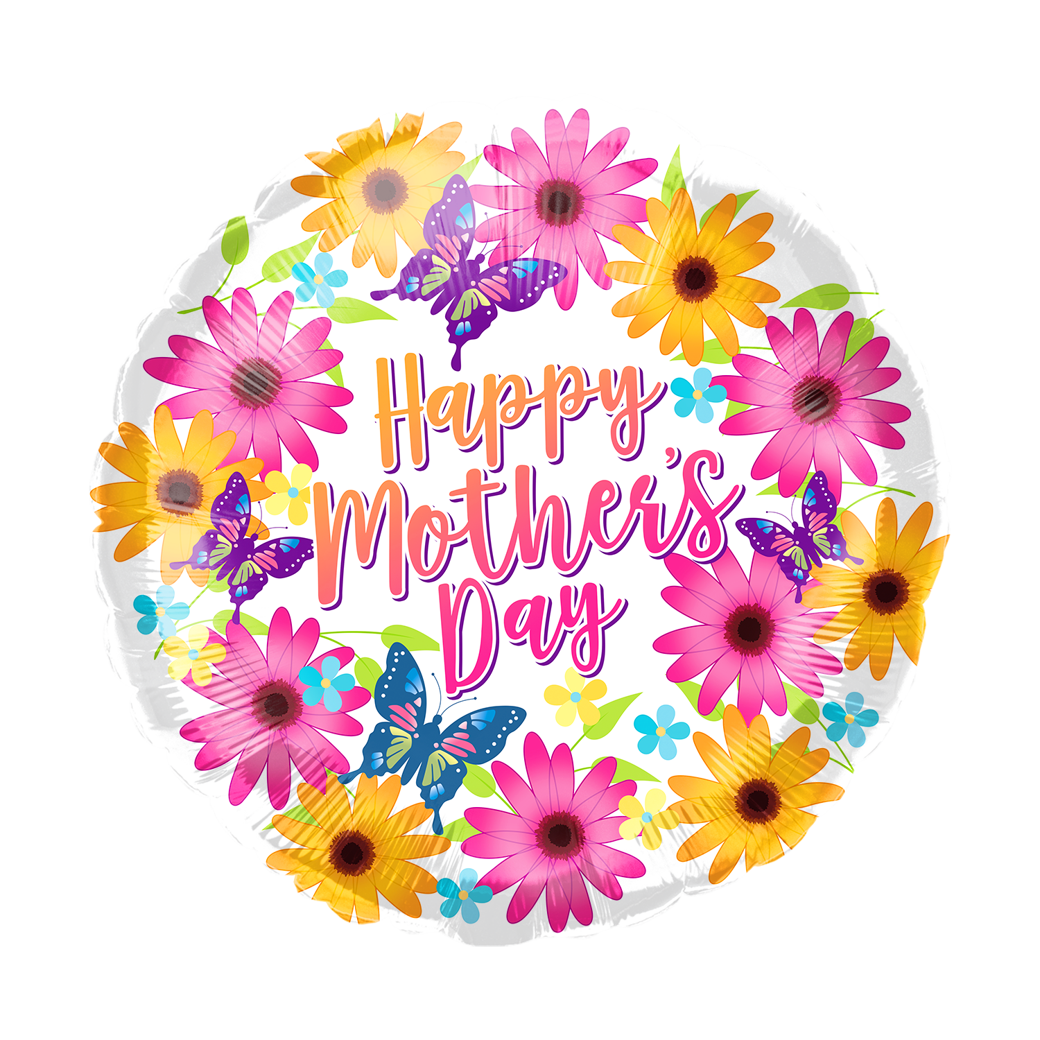 Party America 18" Happy Mother's Day Flowers Balloon