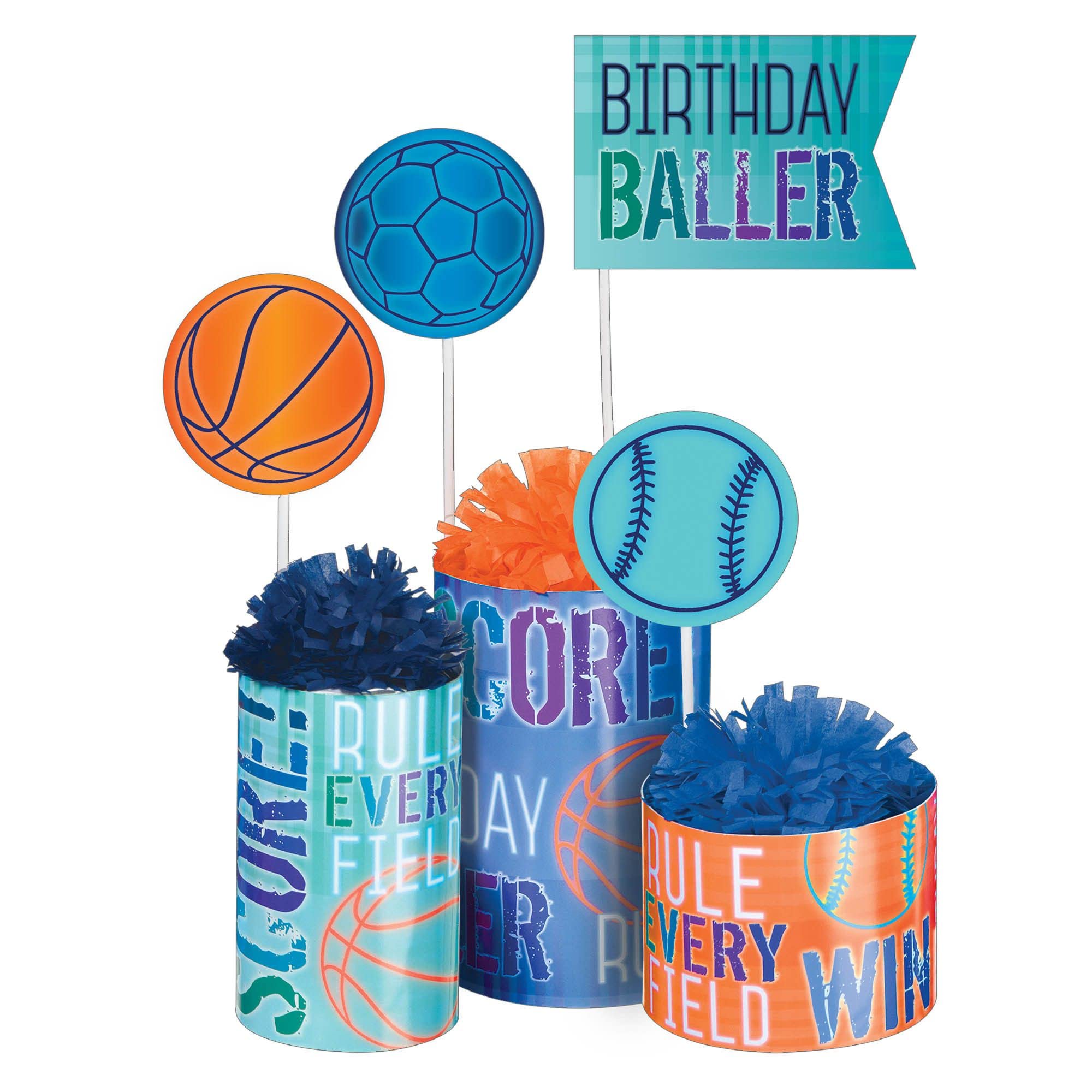 Birthday Baller Centerpiece