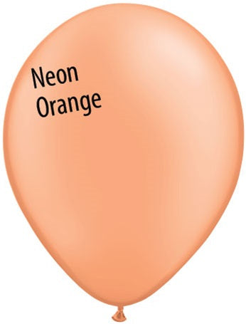 11in NEON ORANGE Qualatex