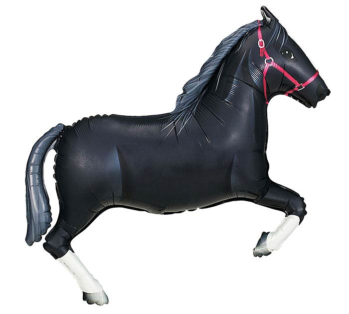 Betallic 43" Black Horse Balloon