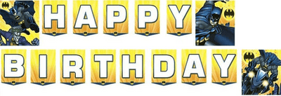 7.75' Banner - Batman Happy Birthday - Premium Party Distribution